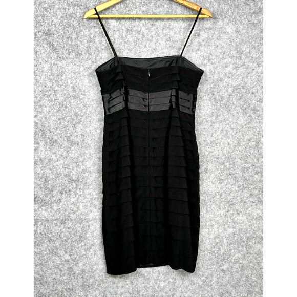 Anne Klein Elegant Pleated‎ Cocktail Dress Sz 4 Capsule Whimsigoth Wedding Guest - Picture 2 of 11